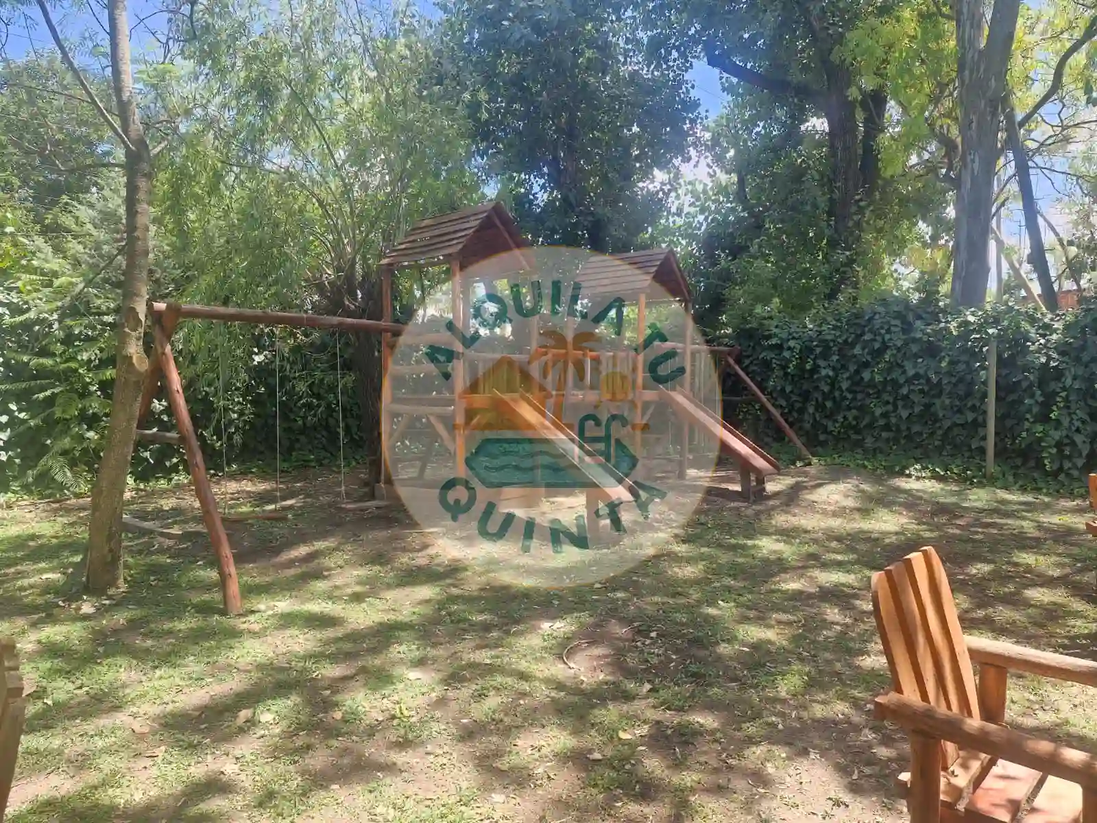 Pileta y parque - Quinta N.º 13 — Pontevedra, Merlo