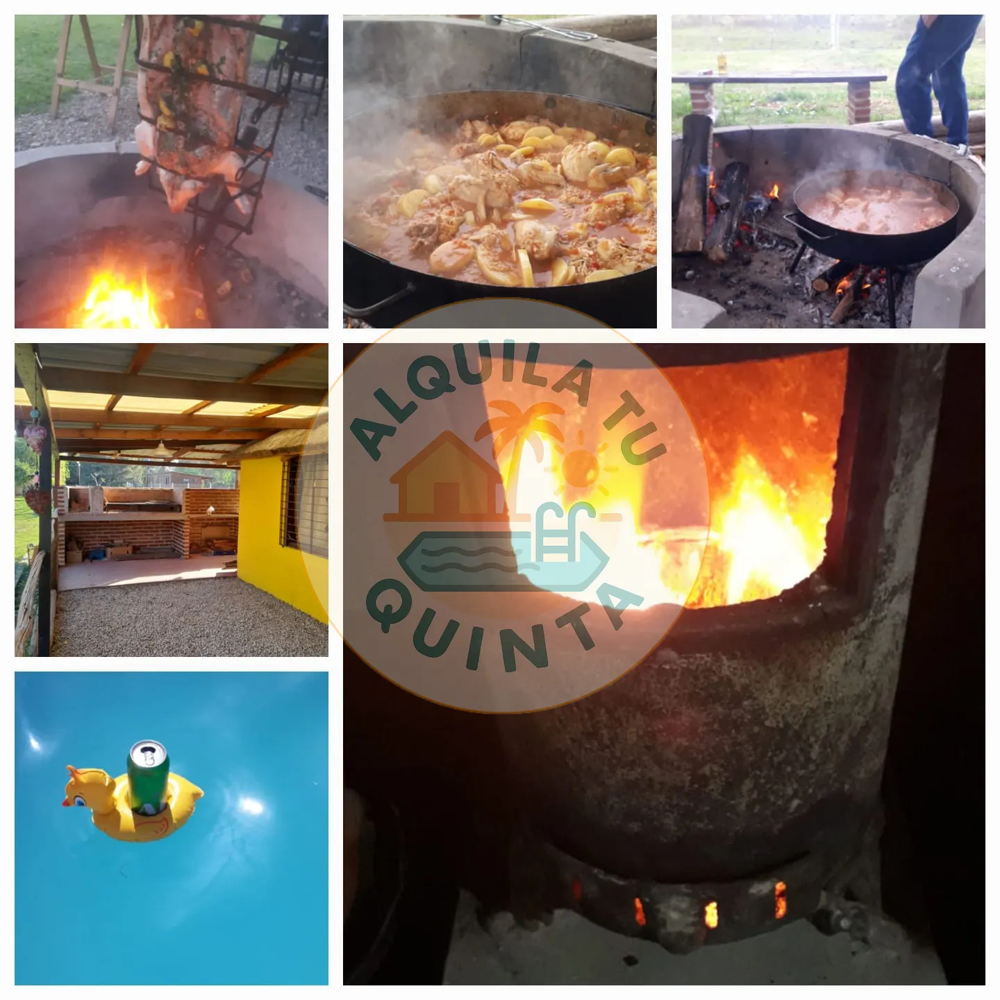 Parrilla, asador y horno de barro - Estancia N.º 15 — Lobos